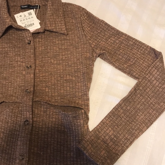 Ladies Pull & Bear “Updated Garments” Brown Dress - Picture 3 of 10